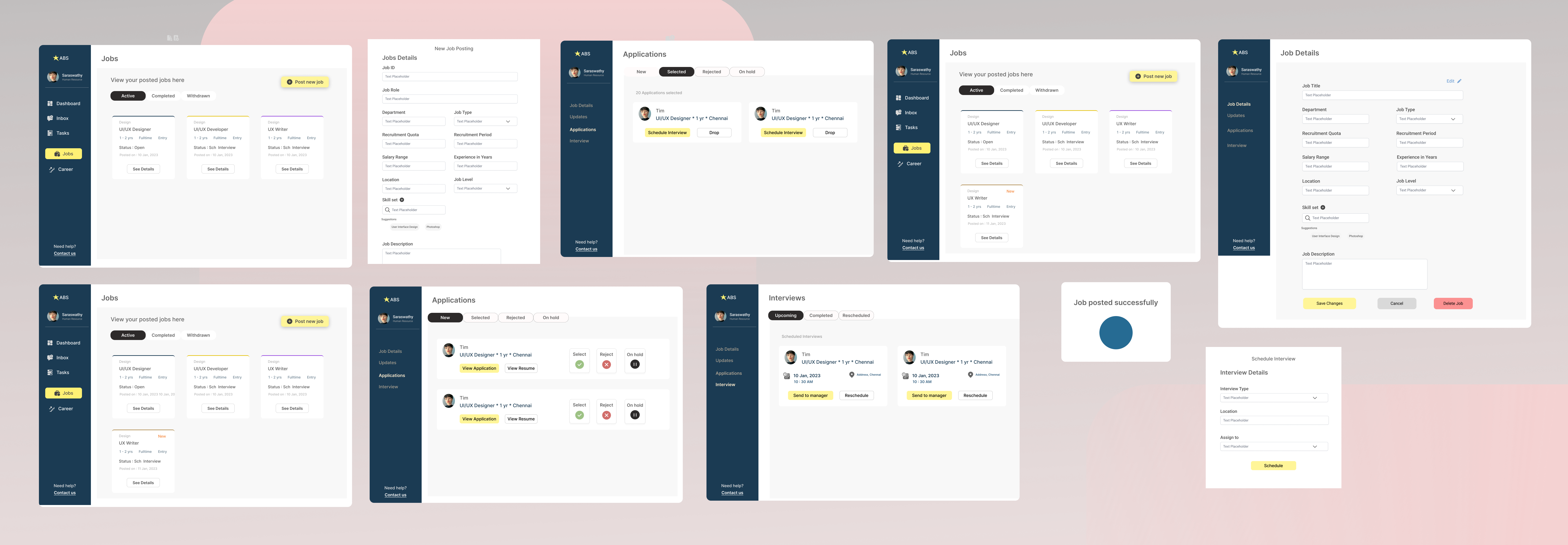 Wireframes deisgn